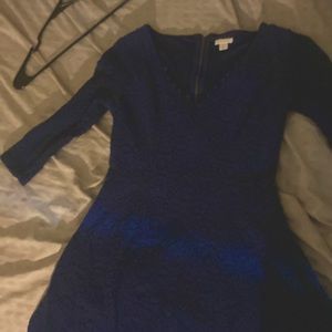 navy long sleeve dress
